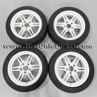 JDM Sparco Viper R White 16" Wheel and Tire Set 